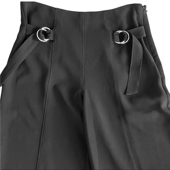 SOLD- cinq à sept Black Diana Cropped Wide Leg High Rise Pants Size 10 - Picture 10 of 13